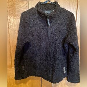 Black Diamond Polartec Women’s Black Shearling Full zip jacket sz Med